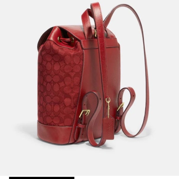 NWT COACH Dempsey Backpack with COACH patch and varsity stripe - Picture 2 of 6